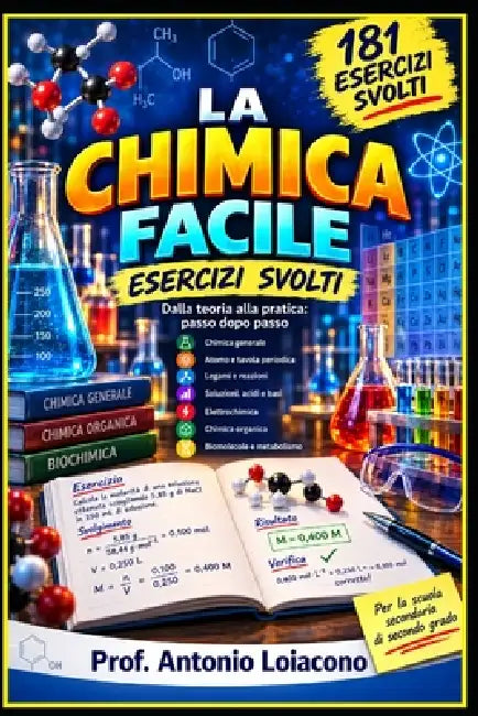 La Chimica Facile - Esercizi Di Chiica Svolti: 181 esercizi svolti passo dopo passo con spiegazioni, formule, schemi e figure didattiche per la scuola by Antonio Loiacono