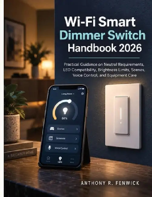 Wi-Fi Smart Dimmer Switch Handbook 2026: Practical Guidance on Neutral Requirements, LED Compatibility, Brightness Limits, Scenes, Voice Control, and by Anthony R. Fenwick
