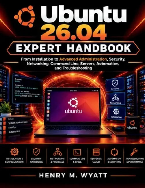 Ubuntu 26.04 Expert Handbook: From Installation to Advanced Administration, Security, Networking, Command Line, Servers, Automation, and Troubleshooti by Henry M. Wyatt