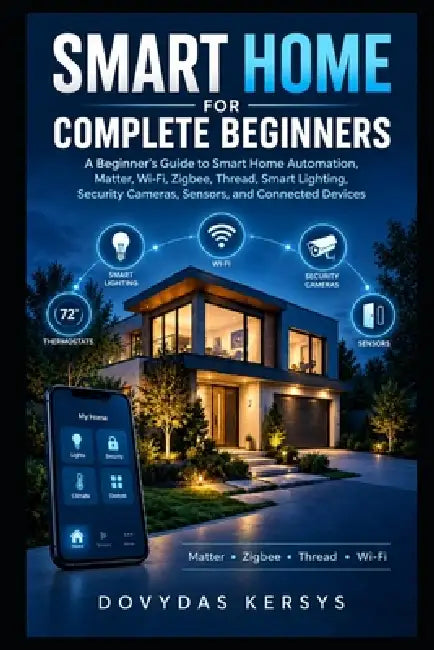 Smart Home for Complete Beginners: A Practical Guide to Wi-Fi, Matter, Thread, Zigbee, Smart Lighting, Security, Automation, and Building a Reliable C by Dovydas Kersys