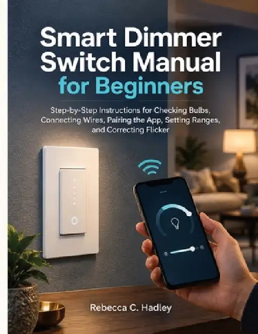 Smart Dimmer Switch Manual for Beginners: Step-by-Step Instructions for Checking Bulbs, Connecting Wires, Pairing the App, Setting Ranges, and Correct by Rebecca C. Hadley