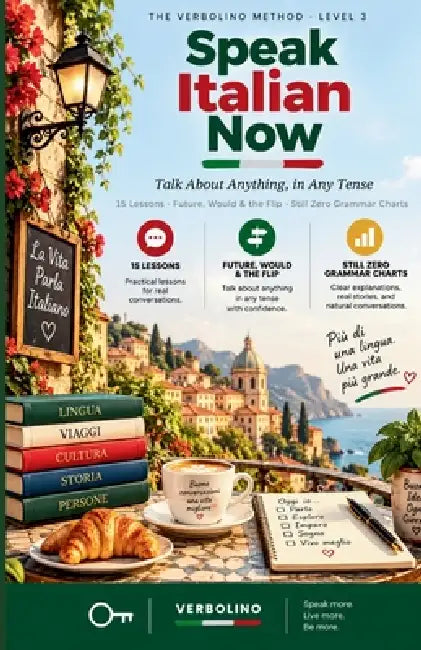 Speak Italian Now, Level 3: Talk About Anything, in Any Tense - The No-Grammar Method by Verbolino