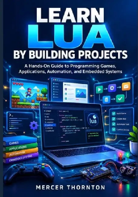 Learn Lua by Building Projects: A Hands-On Guide to Programming Games, Applications, Automation, and Embedded Systems by Mercer Thornton