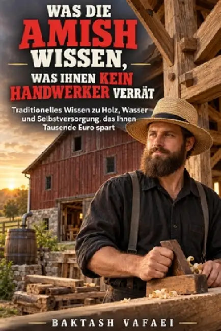 Was die Amish wissen, was Ihnen kein Handwerker verrät: Traditionelles Wissen zu Holz, Wasser und Selbstversorgung, das Ihnen tausende Euro spart by Baktash Vafaei