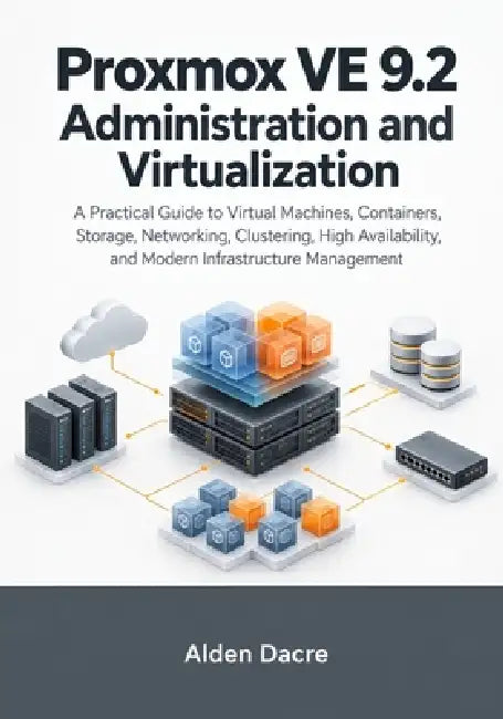 Proxmox VE 9.2 Administration and Virtualization: A Practical Guide to Virtual Machines, Containers, Storage, Networking, Clustering, High Availabilit by Alden Dacre