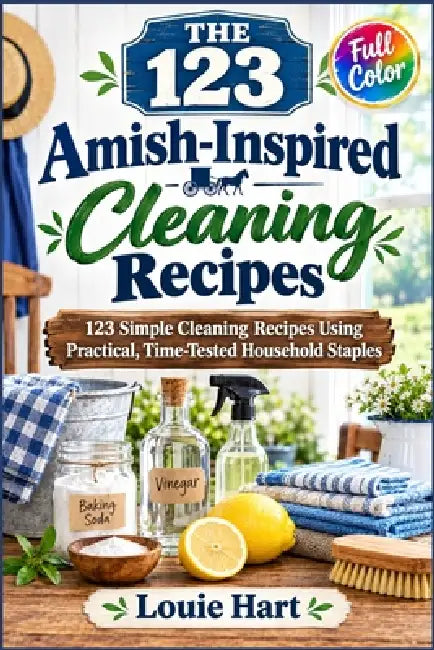 The 123 Amish-Inspired Cleaning Recipes: 123 Simple Cleaning Recipes Using Practical, Time-Tested Household Staples by Louie Hart