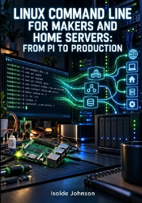 Linux Command Line for Makers and Home Servers: FROM PI TO PRODUCTION: Bash Scripting, Systemd Services, Docker CLI, SSH Tunnels, Cron Jobs, and Nginx by Isolde Johnson