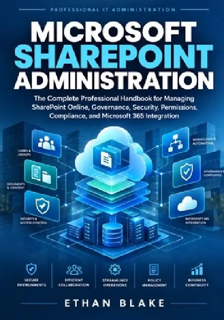 Microsoft SharePoint Administration: The Complete Professional Handbook for Managing SharePoint Online, Governance, Security, Permissions, Compliance, by Ethan Blake