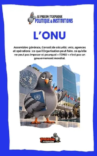 L'Onu: Assemblée générale, Conseil de sécurité, veto, agences et opérations: ce que l'Organisation peut faire, ce qu'elle ne peut pas imposer et pourq by Pigeon Pyromane