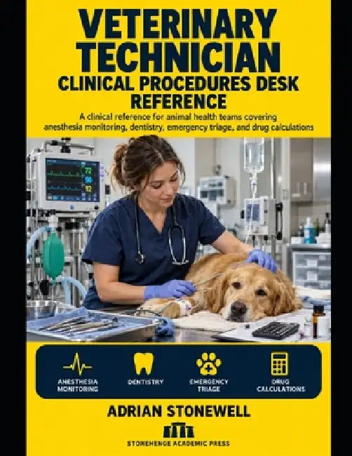 Veterinary Technician Clinical Procedures Desk Reference: A Point-of-Work System for Anesthesia, Dentistry, Emergency Triage, Calculations, Controlled by Adrian Stonewell