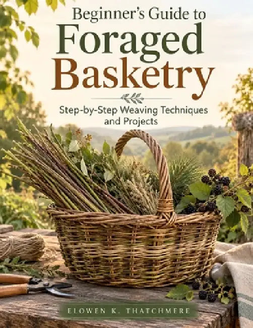 Beginner's Guide To Foraged Basketry: Step-by-Step Weaving Techniques and Projects by Elowen K. Thatchmere