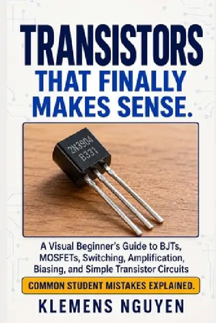 Transistors That Finally Make Sense: A Visual Beginner's Guide to BJTs, MOSFETs, Switching, Amplification, Biasing, and Simple Transistor Circuits by Klemens Nguyen