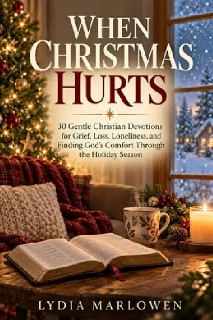 When Christmas Hurts: 30 Gentle Christian Devotions for Grief, Loss, Loneliness, and Finding God's Comfort Through the Holiday Season by Lydia Marlowen