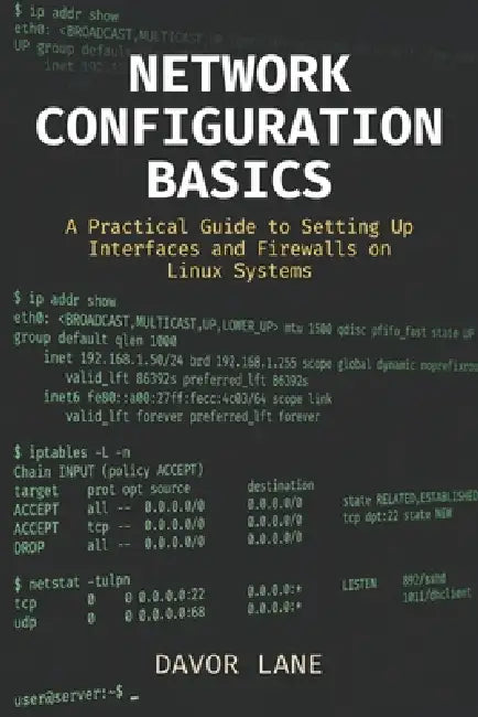 Network Configuration Basics: A Practical Guide to Setting Up Interfaces and Firewalls on Linux Systems by Davor Lane