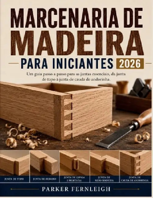 Marcenaria de Madeira Para Iniciantes: Um guia passo a passo para as juntas essenciais, da junta de topo à junta de cauda de andorinha. by Parker Fernleigh