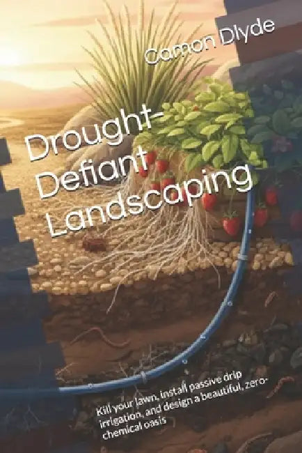 Drought-Defiant Landscaping: Kill your lawn, install passive drip irrigation, and design a beautiful, zero-chemical oasis by Camon Dlyde