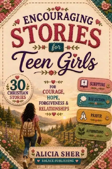 Encouraging Stories for Teen Girls: 30 Christian Stories, Scriptures, Reflections & Prayers for Courage, Hope, Forgiveness & Relationships by Solace Publishing