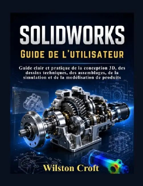 SOLIDWORKS Guide de l'utilisateur: Guide clair et pratique de la conception 3D, des dessins techniques, des assemblages, de la simulation et de la mod by Wilston Croft