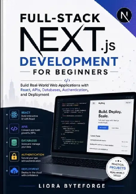 Full-Stack Next.js Development for Beginners: Build Real-World Web Applications with React, APIs, Databases, Authentication, and Deployment by Liora Byteforge
