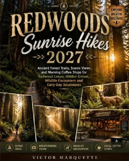 Redwoods Sunrise Hikes 2027: Ancient Forest Trails, Scenic Views and Morning Coffee Stops for Redwood Loops, Hidden Groves, Wildlife Encounters and Ea by Victor Marquette