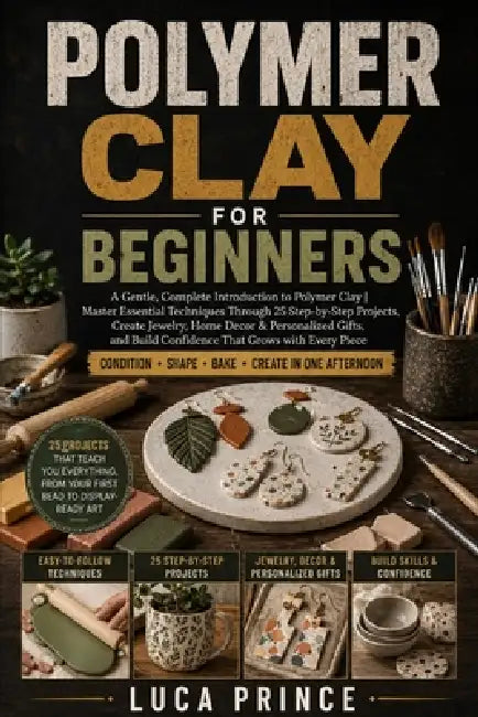 Polymer Clay for Beginners: A Gentle, Complete Introduction to Polymer Clay Master Essential Techniques Through 25 Step-by-Step Projects, Create Jewel by Luca Prince