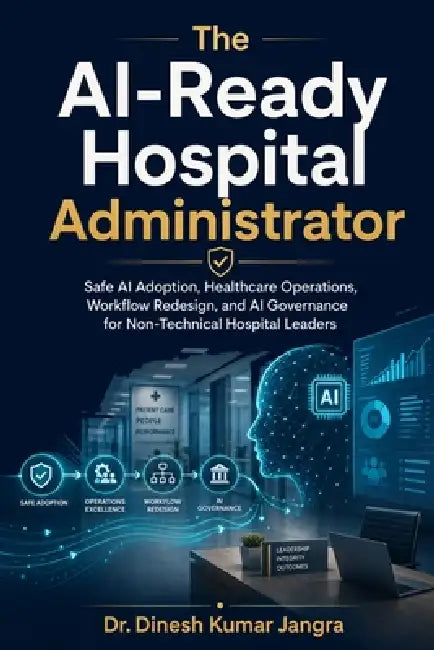 The AI-Ready Hospital Administrator: Safe AI Adoption, Healthcare Operations, Workflow Redesign, and AI Governance for Non-Technical Hospital Leaders by Dinesh Kumar Jangra