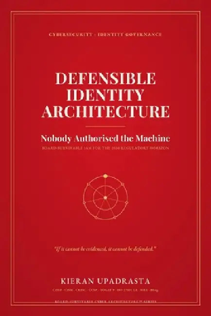 Defensible Identity Architecture: Nobody Authorised the Machine by Kieran Upadrasta