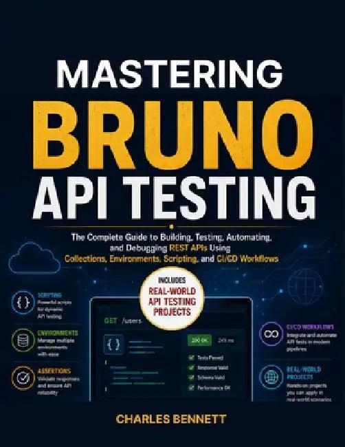 Mastering Bruno API Testing: The Complete Guide to Building, Testing, Automating, and Debugging REST APIs Using Collections, Environments, Scripting, by Charles Bennett