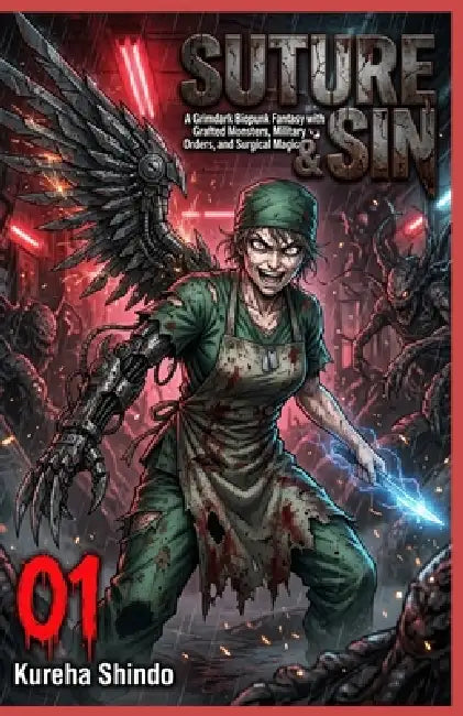 Suture & Sin: A Grimdark Biopunk Fantasy with Grafted Monsters, Military Orders, and Surgical Magic by Kureha Shindo