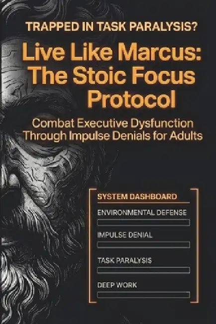 Live Like Marcus: The Stoic Focus Protocol: Combat Executive Dysfunction Through Impulse Denials For Adults by Mason Alder