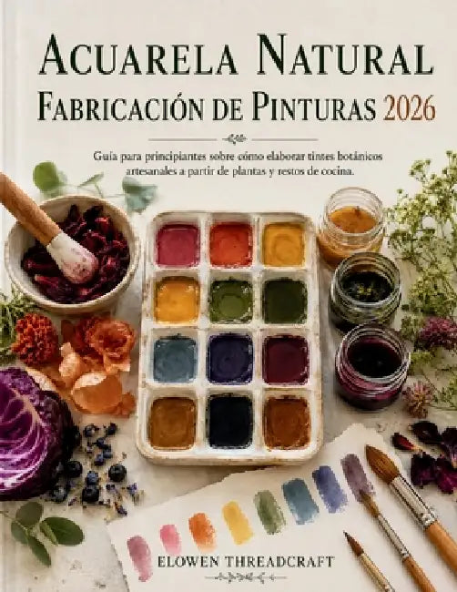 Acuarela Natural Fabricación de Pinturas 2026: Guía para principiantes sobre cómo elaborar tintes botánicos artesanales a partir de plantas y restos d by Elownen Threadcraft