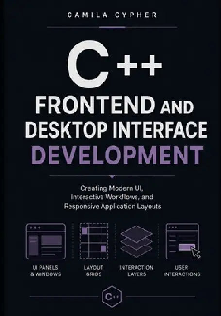 C++ Frontend and Desktop Interface Development: Creating Modern UI, Interactive Workflows, and Responsive Application Layouts by Camila Cypher
