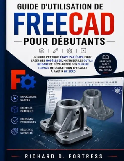 Guide d'Utilisation de Freecad Pour Débutants: Un Guide Pratique Étape Par Étape Pour Créer Des Modèles 3d, Maîtriser Les Outils de Base Et Développer by Richard D. Fortress