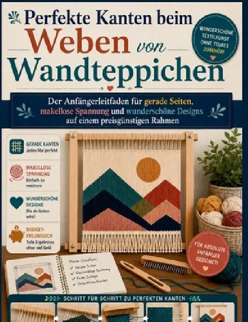 Perfekte Kanten beim Weben von Wandteppichen: Der Anfängerleitfaden für gerade Seiten, makellose Spannung und wunderschöne Designs auf einem preisgüns by Craft Logan, Regina Xander