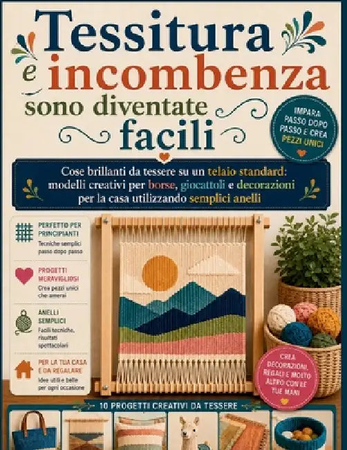 Tessitura e incombenza sono diventate facili: Cose brillanti da tessere su un telaio standard: modelli creativi per borse, giocattoli e decorazioni pe by Vertex Gable, Regina Xander