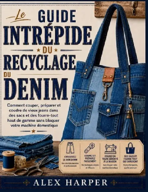Le guide intrépide du recyclage du denim: Comment couper, préparer et coudre de vieux jeans dans des sacs et des fourre-tout haut de gamme sans bloque by Alex Harper, Jeffrey Suitman