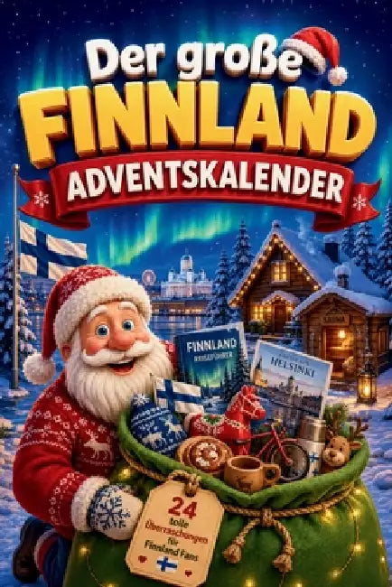 Der große Finnland-Adventskalender: 24 Tage voller Rätsel, Fakten, Quiz & Mitmachseiten als Geschenk für Finnland-Fans by Friedhelm Wichtel