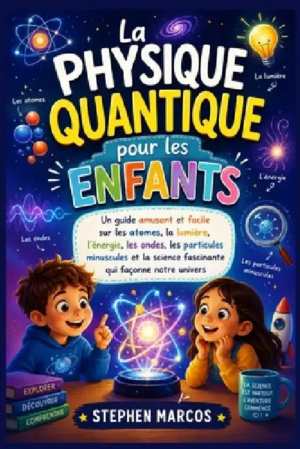 La physique quantique pour les enfants: Un guide amusant et facile sur les atomes, la lumière, l'énergie, les ondes, les particules minuscules et la s by Stephen Marcos