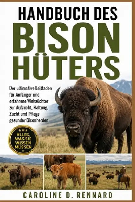 Handbuch Des Bisonhüters: Der ultimative Leitfaden für Anfänger und erfahrene Viehzüchter zur Aufzucht, Haltung, Zucht und Pflege gesunder Bisonherden by Caroline D. Rennard