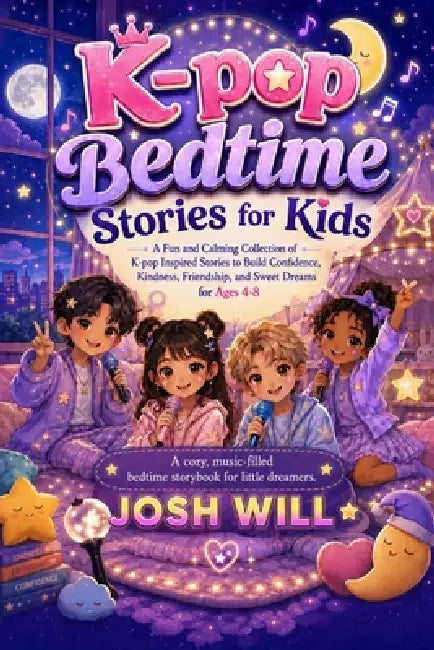 K-pop Bedtime Stories for Kids: A Fun and Calming Collection of K-pop Inspired Stories to Build Confidence, Kindness, Friendship, and Sweet Dreams for by Josh Will