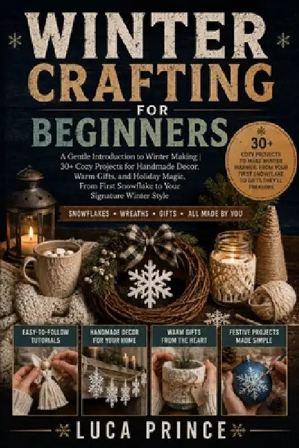 Winter Crafting for Beginners: A Gentle Introduction to Winter Making 30+ Cozy Projects for Handmade Decor, Warm Gifts, and Holiday Magic, From First by Luca Prince