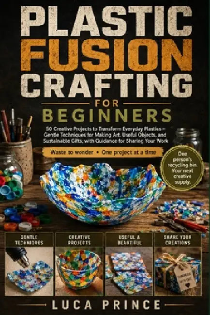 Plastic Fusion Crafting for Beginners: 50 Creative Projects to Transform Everyday Plastics - Gentle Techniques for Making Art, Useful Objects, and Sus by Luca Prince