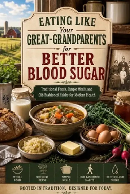 Eating Like Your Great-Grandparents for Better Blood Sugar: Traditional Foods, Simple Meals, and Old-Fashioned Habits for Modern Health by V. Rhea