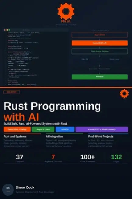 Rust Programming with AI: A Complete Beginner's Guide to Modern Rust Development, Systems Programming, and AI-Powered Applications by Steve Cook