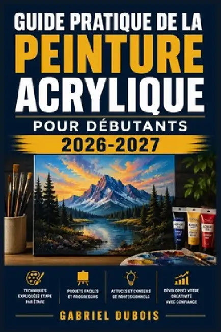 Guide Pratique de la Peinture Acrylique pour Débutants 2026-2027: Maîtrisez les Techniques Essentielles, Créez vos Premières Oeuvres et Développez vot by Gabriel DuBois