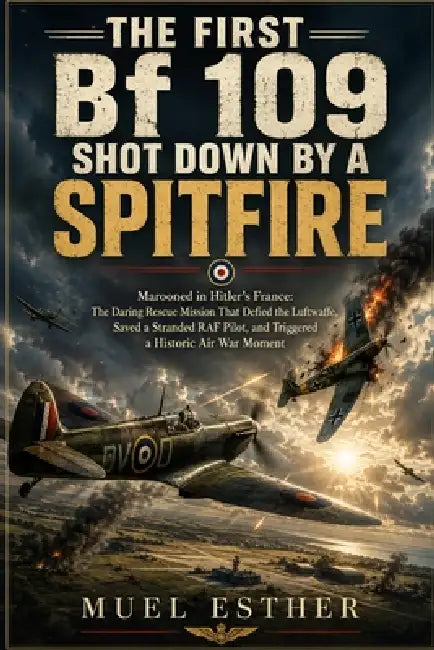 The First Bf 109 Shot Down by a Spitfire by Muel Esther