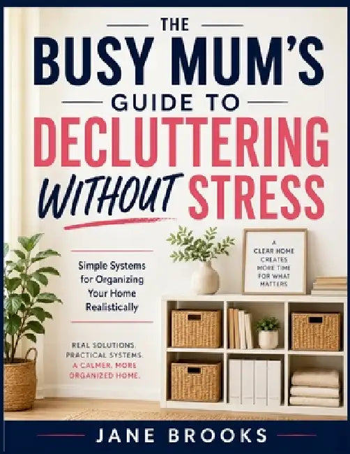 The Busy Mum's Guide To Decluttering Without Stress: Simple Systems for Organizing Your Home Realistically by Jane Brooks