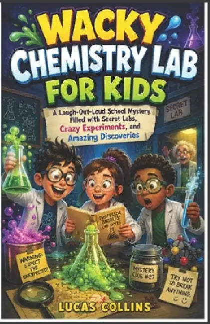 Wacky Chemistry Lab for Kids: A Laugh-Out-Loud School Mystery Filled with Secret Labs, Crazy Experiments, and Amazing Discoveries by Lucas Collins