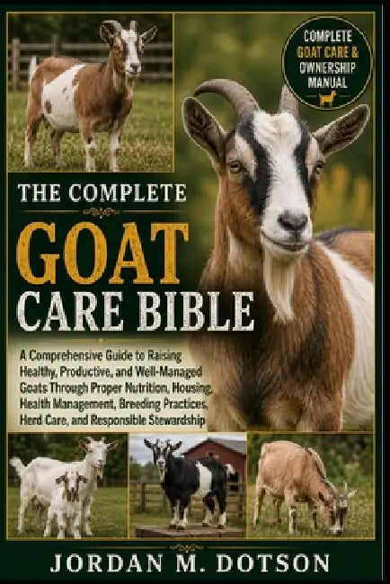 The Complete Goat Care Bible: A Comprehensive Guide to Raising Healthy, Productive, and Well-Managed Goats Through Proper Nutrition, Housing, Health M by Jordan M. Dotson
