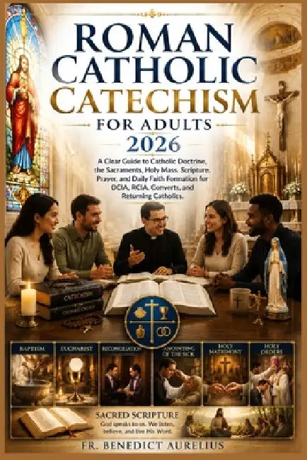 Roman Catholic Catechism for Adults 2026: A Clear Guide to Catholic Doctrine, the Sacraments, Holy Mass, Scripture, Prayer, and Daily Faith Formation by Benedict Aurelius